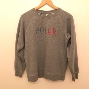 Women’s Gray Poler Crewneck Sweatshirt Size M